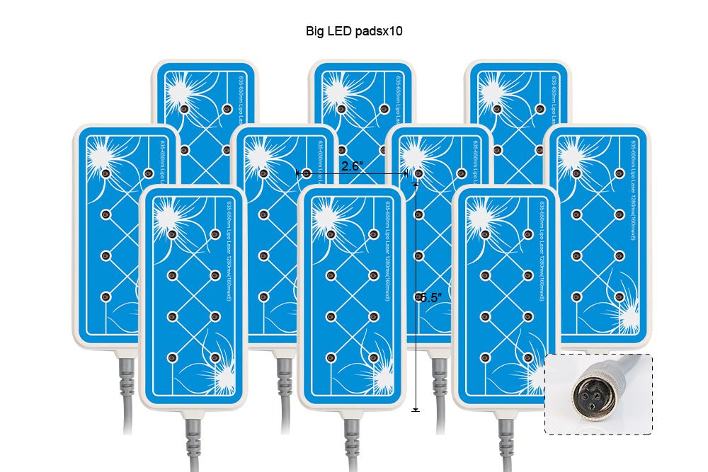 10 Big 4 Small 160mw Lipo Laser Pads Diode Professional Lipo Laser Machine Slimming Weight Loss Fat Reduce Machine Body Slimming - CSTrueBeauty