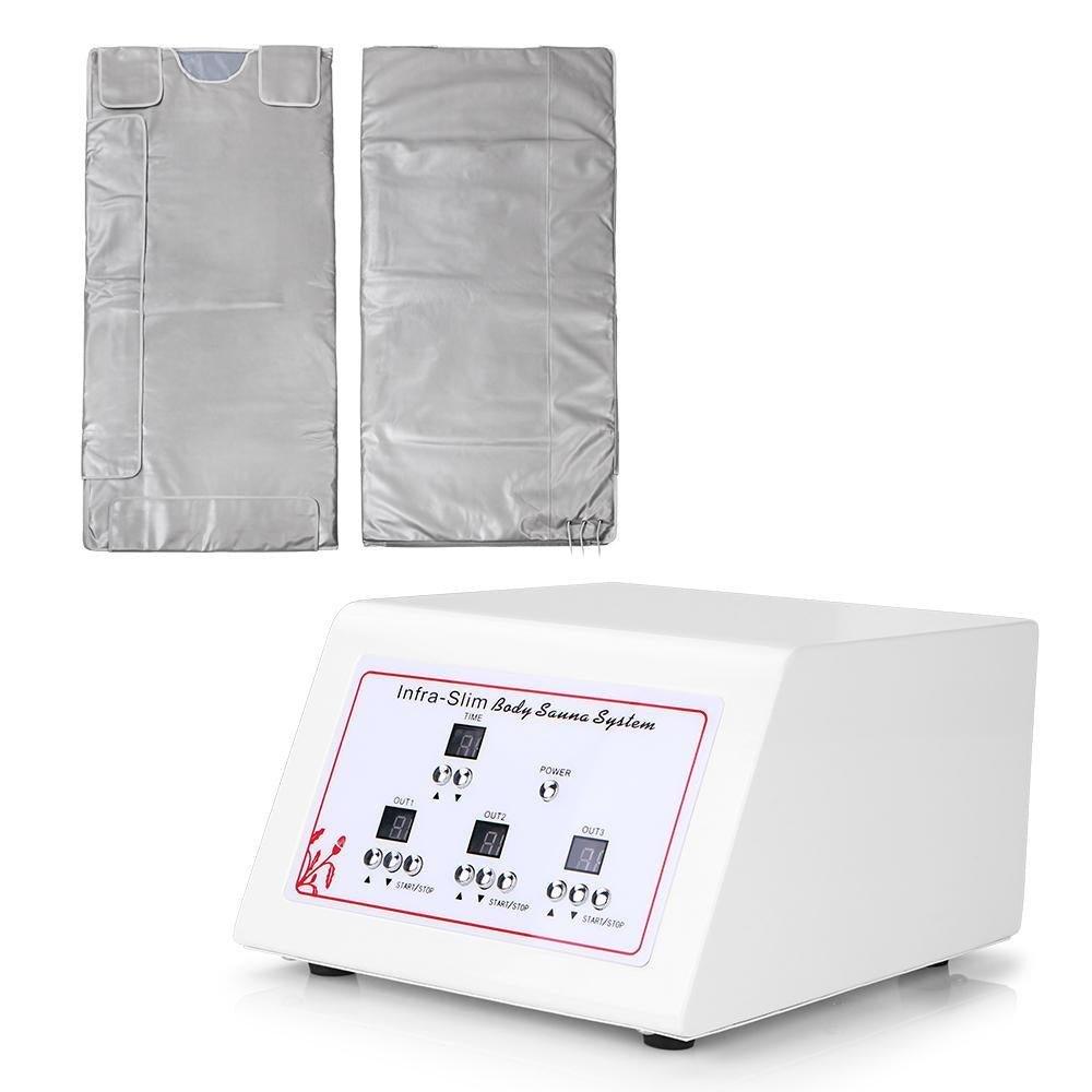 3 Zone Far Infrared FIR Sauna Slimming Blanket Weight Lose Spa Detox Anti-aging Fat Reduce Machine Spa - CSTrueBeauty