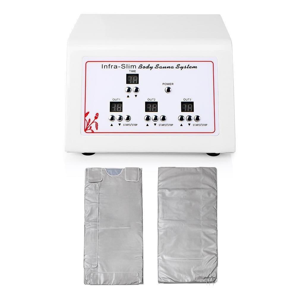 3 Zone Far Infrared FIR Sauna Slimming Blanket Weight Lose Spa Detox Anti-aging Fat Reduce Machine Spa - CSTrueBeauty