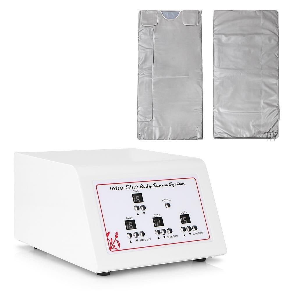 3 Zone Far Infrared FIR Sauna Slimming Blanket Weight Lose Spa Detox Anti-aging Fat Reduce Machine Spa - CSTrueBeauty