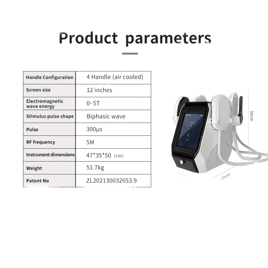 4 Handles Ems Slim Neo Rf Muscle Sculpting Machine for Muscle Stimulate Fat Removal Build Muscle emslim Machine - CSTrueBeauty
