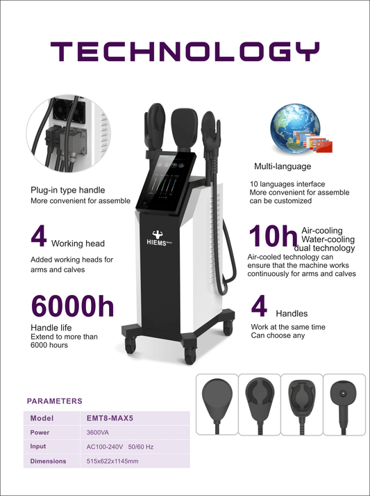 Body Slimming Burn Fat Hiemt EMS Build Beautiful Muscle Machine - CSTrueBeauty