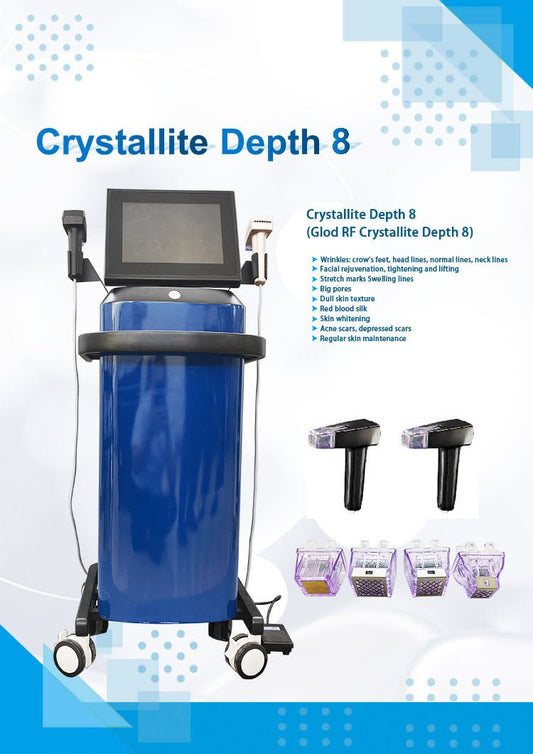 Crystallite Depth 8 gold RF Crystallite beauty Machine - CSTrueBeauty