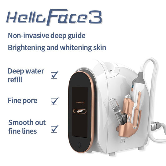 Hello Face3 High Pressure Non-invasive Water Light Instrument Spray Replenishment Introduction Machine - CSTrueBeauty