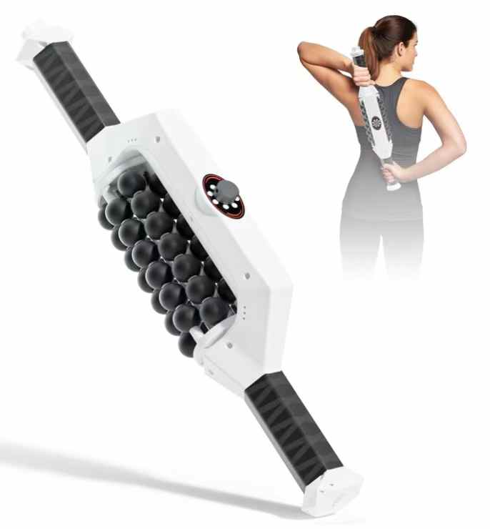 Micro-Vibration Fascia Roller With Silicone Ball For Back To Boost Metabolism USB Rechargeable Roller Slimming Machine - CSTrueBeauty