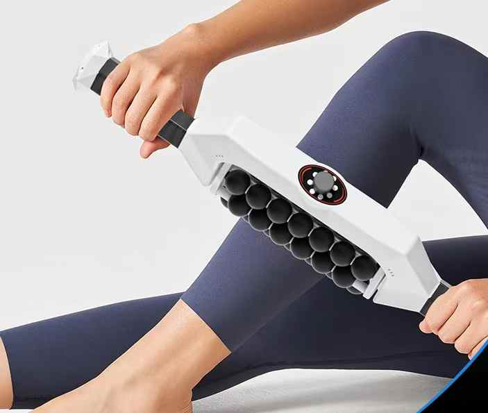 Micro-Vibration Fascia Roller With Silicone Ball For Back To Boost Metabolism USB Rechargeable Roller Slimming Machine - CSTrueBeauty