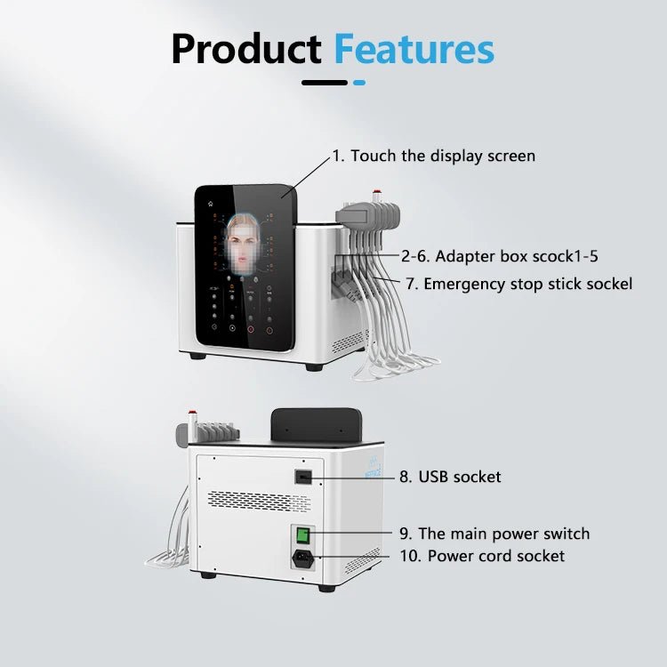 New Technology Non-invasive HILFES PCRF RF Wrinkle Removal MFFFACE Muscle Sculpting EMS Pads Face Lifting Machine - CSTrueBeauty