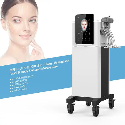 New Technology Non-invasive HILFES PCRF RF Wrinkle Removal MFFFACE Muscle Sculpting EMS Pads Face Lifting Machine - CSTrueBeauty