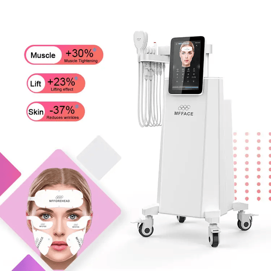 Non-Invasive Pe Face Lifting System MFFACE Magnetic Peface 5 Pads Wrinkle Removal Facial Firming Cheeks Tightening Machine - CSTrueBeauty