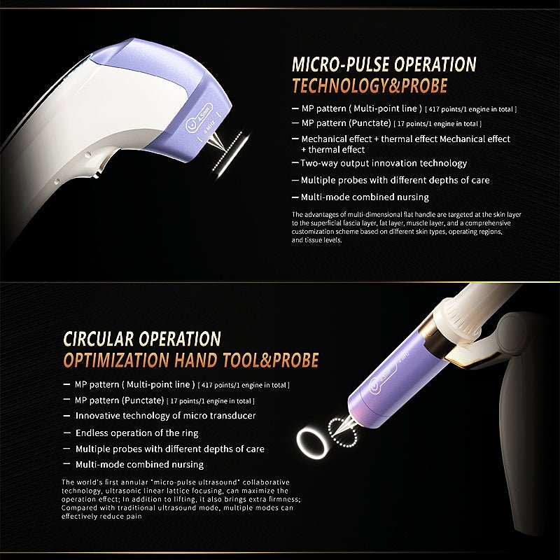 Painless 7D Hifu 9D Hifu TT MPTSTL Machine Device Face Lifting Wrinkle Removal Body Slimming Anti-wrinkle - CSTrueBeauty