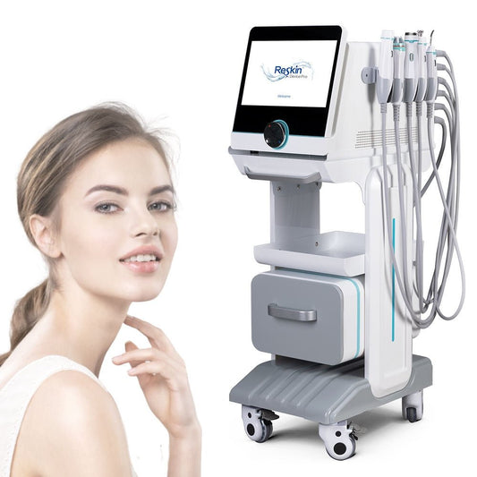 Reskin Pro 6 in 1 Hydro Microdermabrasion Facial Diamond Dermabrasion Hydrafacial Machine - CSTrueBeauty