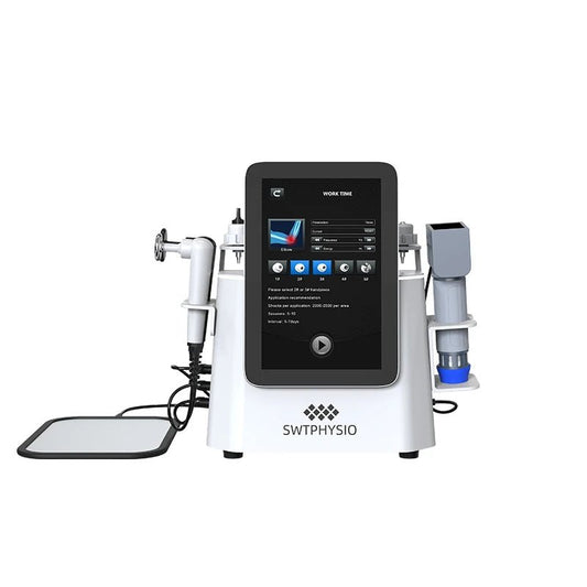 RET CET Tech Physiotherapy Machine Fat Removal Plus Shockwave Therapy with 5 Work Heads Skin Tightening Features - CSTrueBeauty