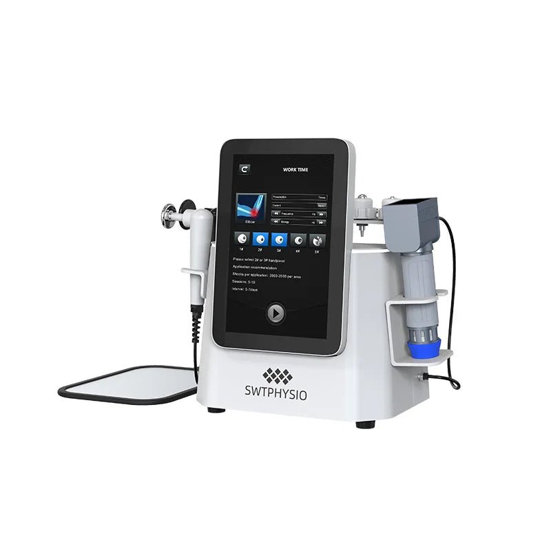 RET CET Tech Physiotherapy Machine Fat Removal Plus Shockwave Therapy with 5 Work Heads Skin Tightening Features - CSTrueBeauty