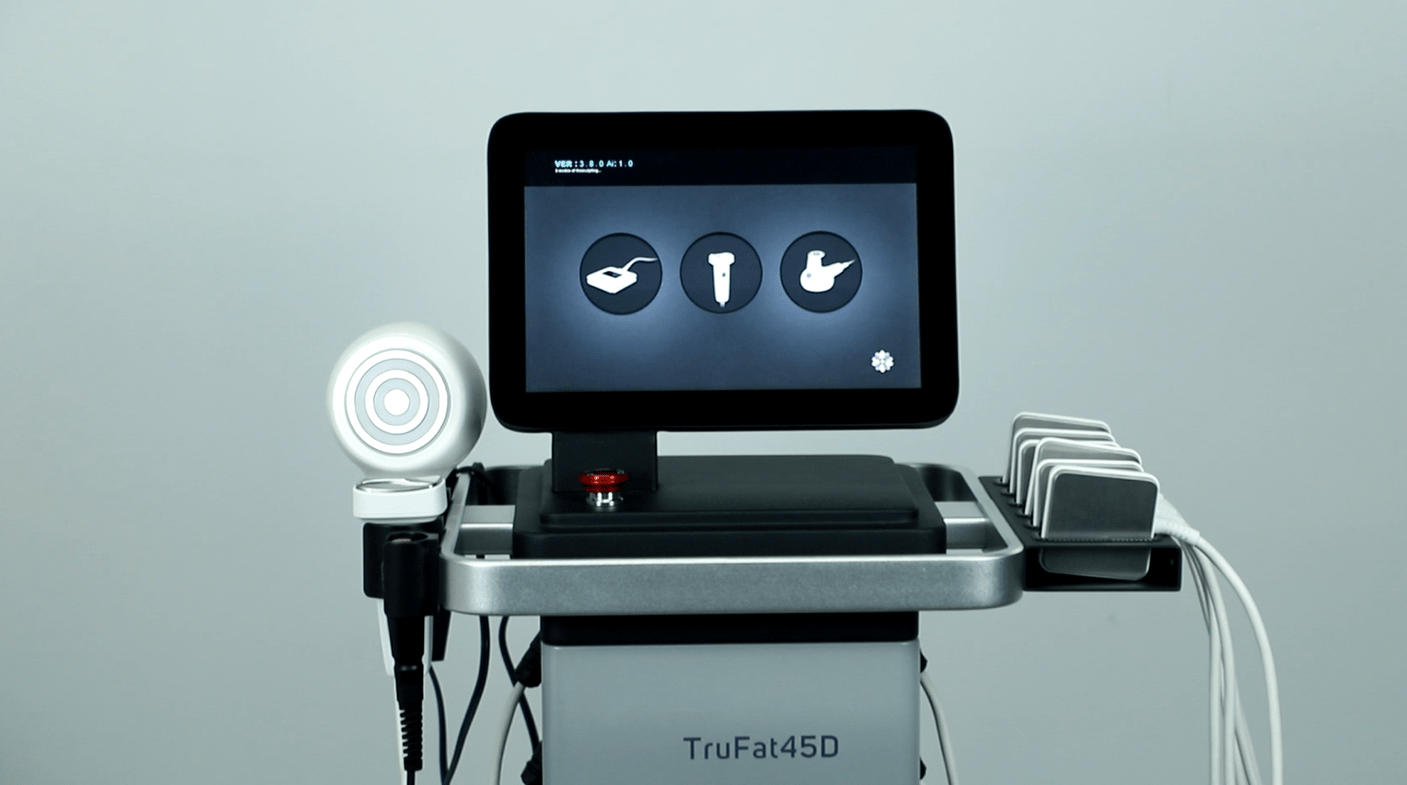 Vertical Radio Frequency Trusculpt RF 2Mhz Heat Fat Dissolving Lose Weight Trufat Body Shaping Machine with 6 Fat Loss Pads - CSTrueBeauty