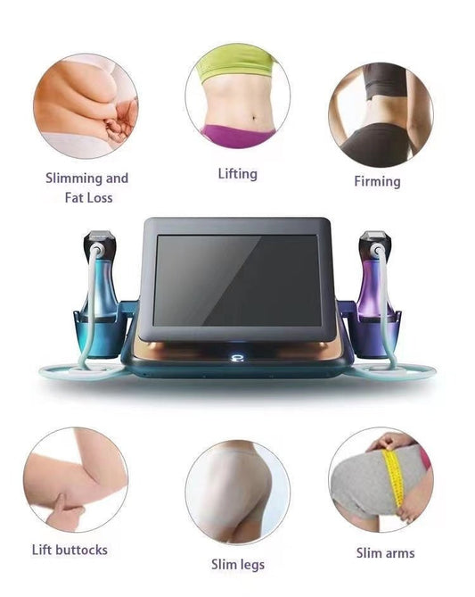 2 in 1 RF EMS Portable Hifu Face and Body Lifting and Firming 12d Hifu Machine - CSTrueBeauty