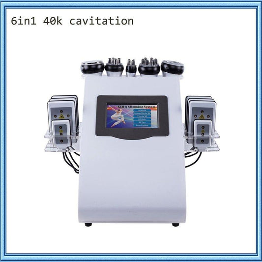 6in1 Cavitation Ultrasonic RF Beauty Cellulite Removal Fat Reduction Lipo Laser Slim Machine - CSTrueBeauty