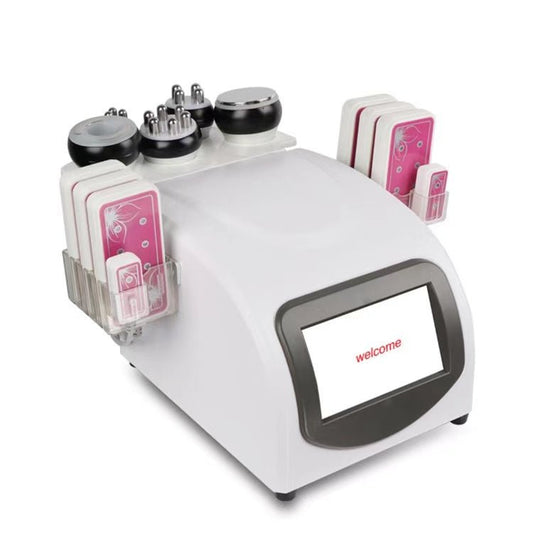 6IN1 Unoisetion Cavitation Ultrasound 40K Radio Frequency RF Multipolar Vacuum Photon machine - CSTrueBeauty