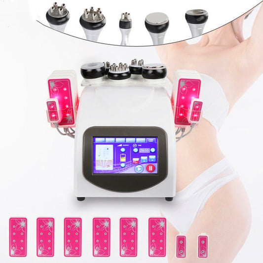 6IN1 Unoisetion Cavitation Ultrasound 40K Radio Frequency RF Multipolar Vacuum Photon machine - CSTrueBeauty