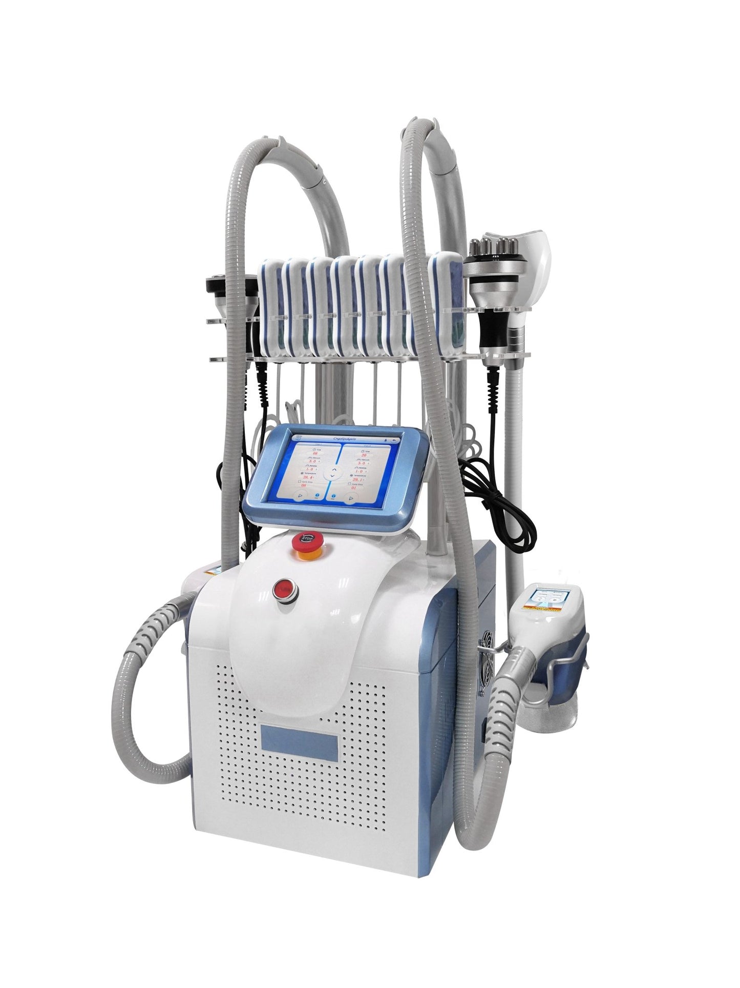 Cryotherapy Physiotherapy Cyro Slimming Cryolipolysys Fat Freeze 360 Angle Treatment Handles skin Rejuvenation Fat Freezing Lipolysis Laser RF Machine - CSTrueBeauty