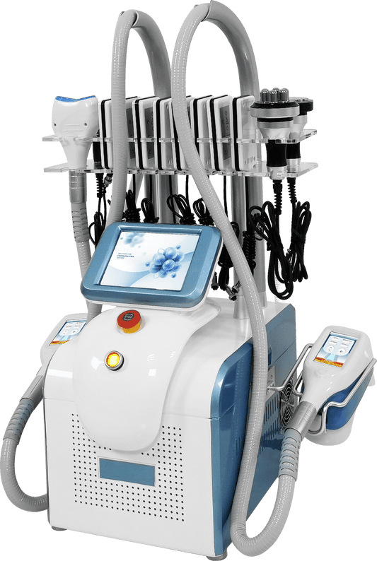 Cryotherapy Physiotherapy Cyro Slimming Cryolipolysys Fat Freeze 360 Angle Treatment Handles skin Rejuvenation Fat Freezing Lipolysis Laser RF Machine - CSTrueBeauty