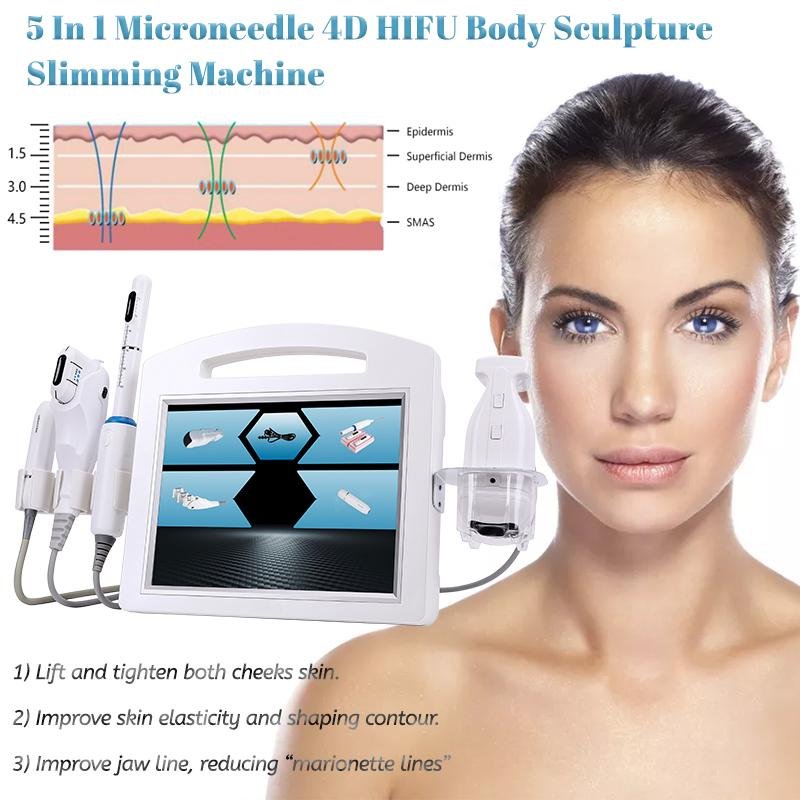 Hifu Skin Tightening Face And Vaginal Microneedle Fractional RF Micro-crystal Mechanical Stimulation Wrinkle Reduction Machine - CSTrueBeauty