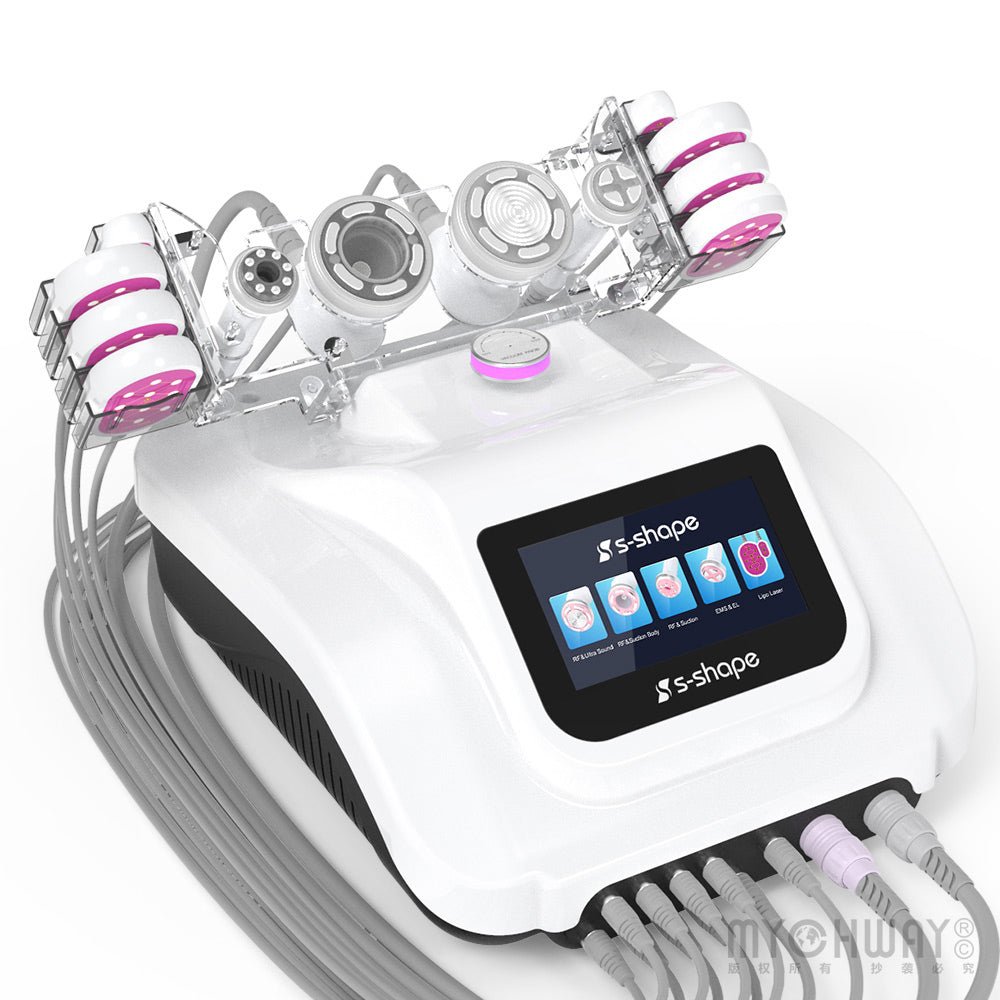 S-Shape Lipolaser Cavitation Cellulite Reduction Ultrasonic 30K Cavitation RF Beauty Equipment - CSTrueBeauty