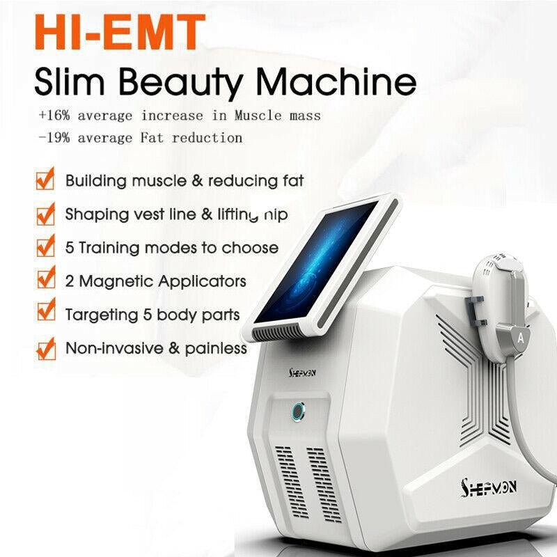 Sculpt EMslim HIEMT Slimming Machine EMS Muscle Stimulator Electromagnetic Fat Burning Body Shaping Sculpting Beauty Equipment - CSTrueBeauty