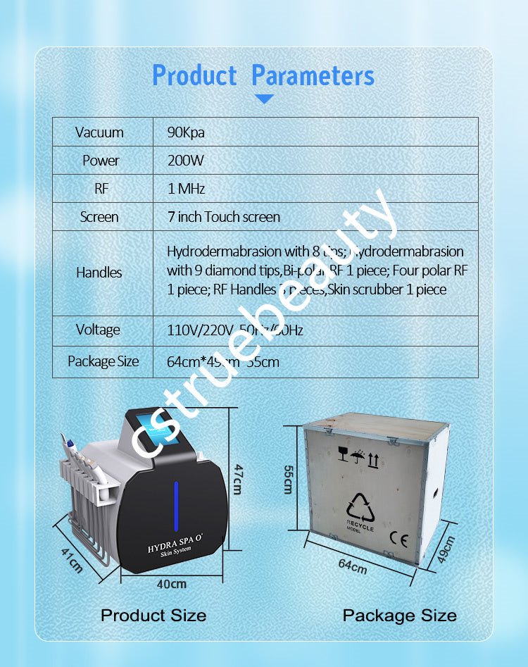 SPA M86 Multi-functional Hydradermabrasion RF Beauty Equipment - CSTrueBeauty