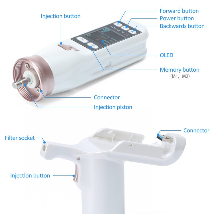 Water Mesotherapy Injection mesotherapy machine Oxygen Injector Gun - CSTrueBeauty
