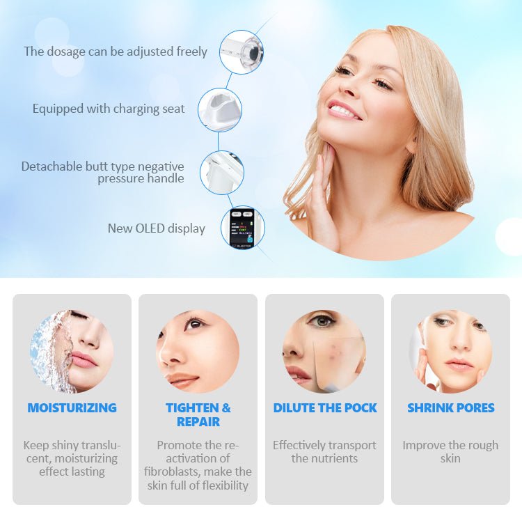 Water Mesotherapy Injection mesotherapy machine Oxygen Injector Gun - CSTrueBeauty