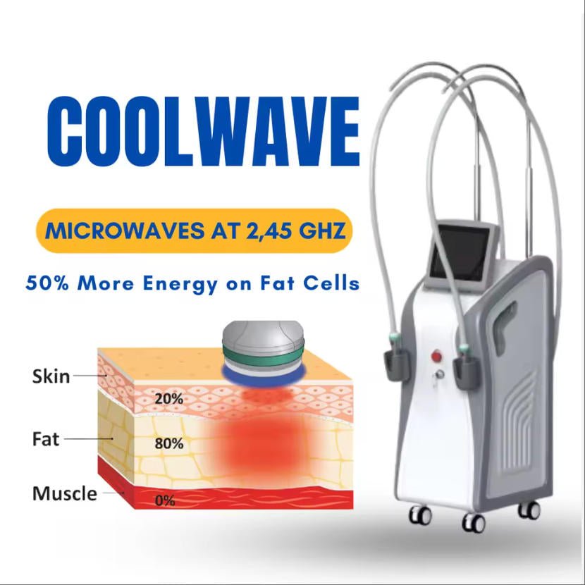 2.45 GHz Coolwaves Body Shaping Device Non - Invasive Fat Reduction and Skin Tightening - CSTrueBeauty