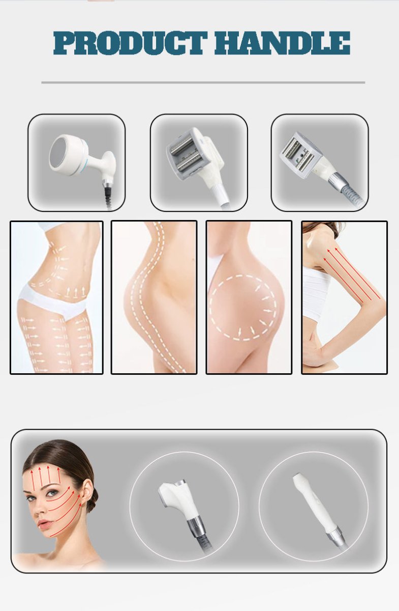 5-in-1 Vacuum RF Body Contouring & Skin Tightening System with Roller Massage, Cavitation & Infrared Therapy - CSTrueBeauty
