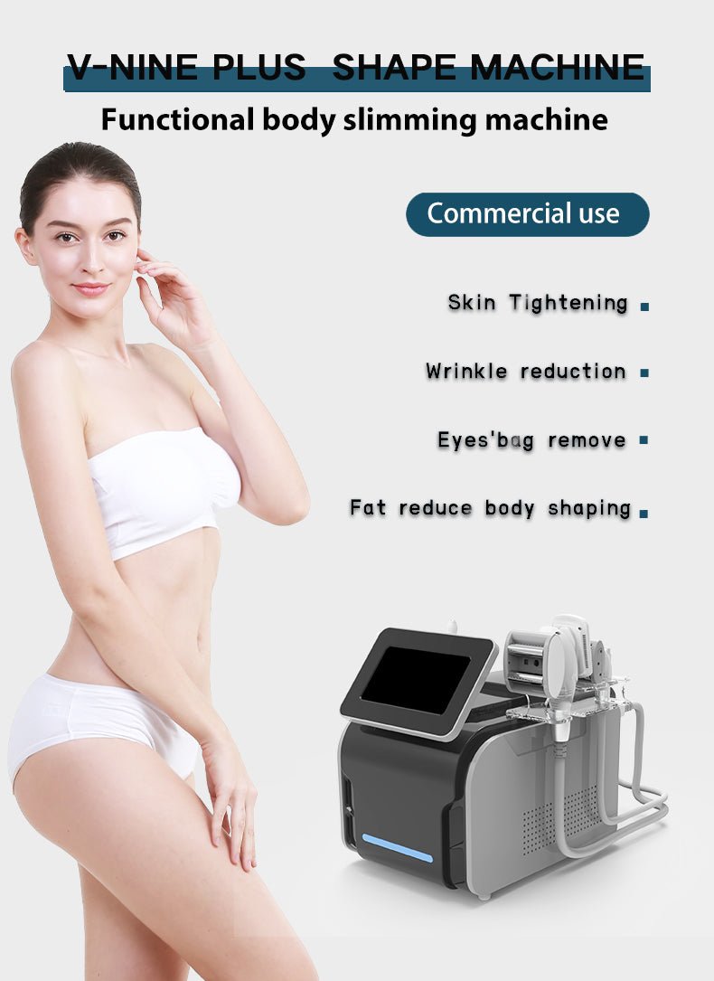5-in-1 Vacuum RF Body Contouring & Skin Tightening System with Roller Massage, Cavitation & Infrared Therapy - CSTrueBeauty