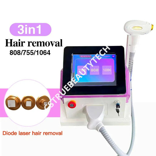 Professional Permanent Hair Remover 808 Diode Laser 808nm Hair Removal Machine - CSTrueBeauty