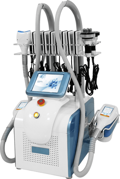 Cryotherapy Physiotherapy Cyro Slimming Cryolipolysys Fat Freeze 360 Angle Treatment Handles skin Rejuvenation Fat Freezing Lipolysis Laser RF Machine - CSTrueBeauty