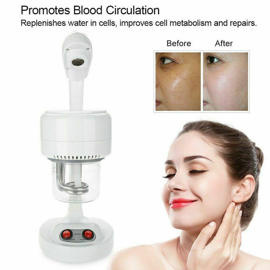 Facial Steamer Portable Ion Vapour Skin Tightening Ozone Steamer Spa Home Use Aromatherapy - CSTrueBeauty