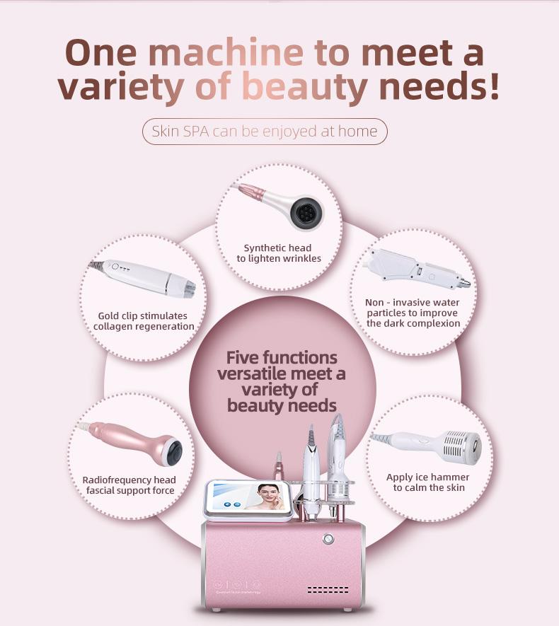 Multifunctional 5 in 1 Skin Care RF Lifting EMS Mesotherapy Facial Machine Skin Rejuvenation Vacuum Hydration beauty machine - CSTrueBeauty