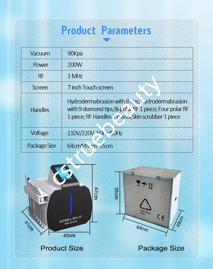 SPA M86 Multi-functional Hydradermabrasion RF Beauty Equipment - CSTrueBeauty